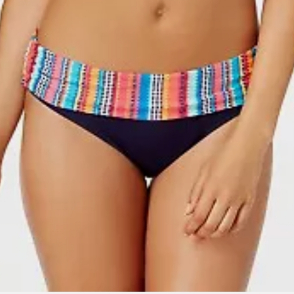 Anne Cole Women's Banded Hipster Bikini Brief Size S